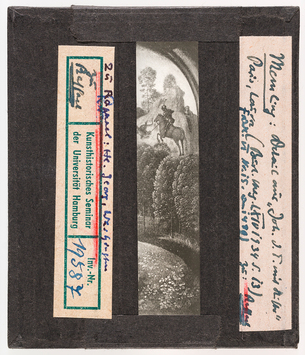 Vorschaubild Hans Memling: Johannes der Täufer mit Stifter, Detail. Paris, Louvre (zu: Raffael, Hl. Georg, Washington) 